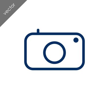 Kamera simgesi düz işareti