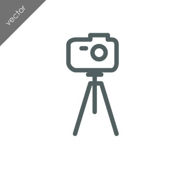 Kamera simgesi düz işareti