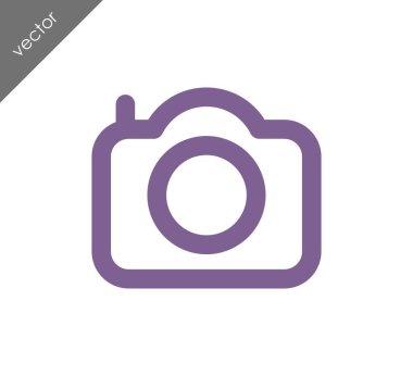 Kamera simgesi düz işareti