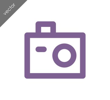 Kamera simgesi düz işareti