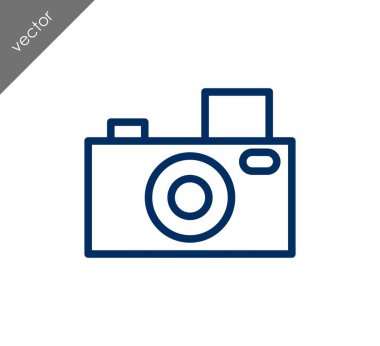 Kamera simgesi düz işareti