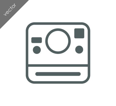 Kamera simgesi düz işareti