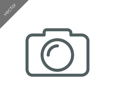 Kamera simgesi düz işareti