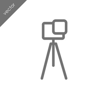 Kamera simgesi düz işareti