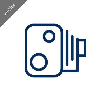 Kamera simgesi düz işareti