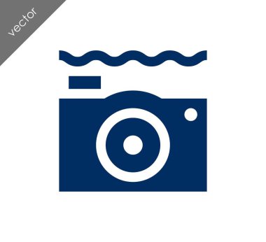 Kamera simgesi düz işareti