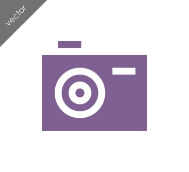 Kamera simgesi düz işareti