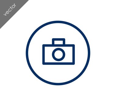 Kamera simgesi düz işareti