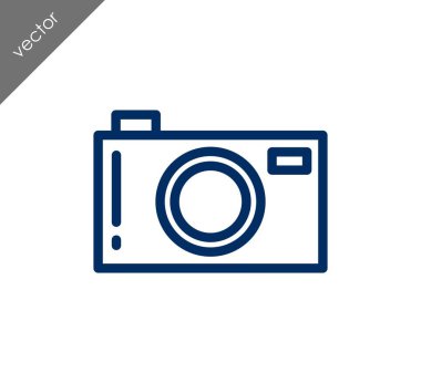 Kamera simgesi düz işareti