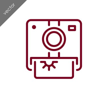 Kamera simgesi düz işareti