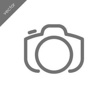 Kamera simgesi düz işareti