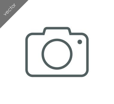 Kamera simgesi düz işareti