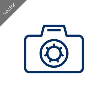 Kamera simgesi düz işareti