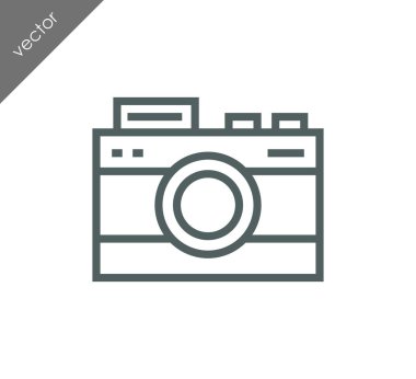 Kamera simgesi düz işareti