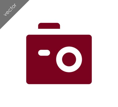 Kamera simgesi düz işareti