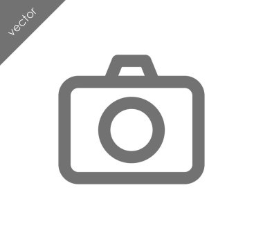 Kamera simgesi düz işareti