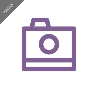 Kamera simgesi düz işareti