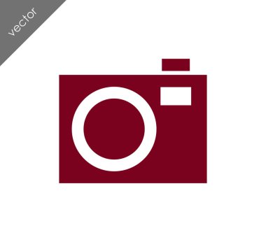 Kamera simgesi düz işareti