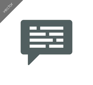 Metin balonu simgesinin