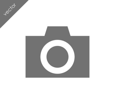 Kamera simgesi düz işareti