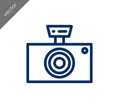 Kamera simgesi düz işareti