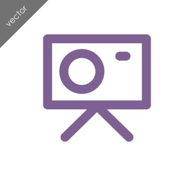 Kamera simgesi düz işareti