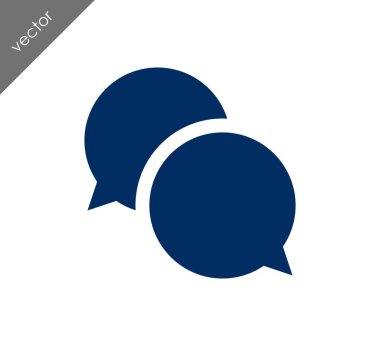 Görüşme düz simgesi