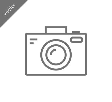 Kamera simgesi düz işareti