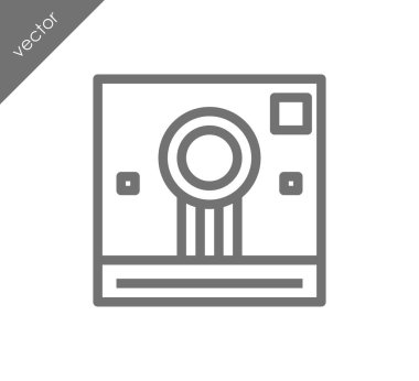 Kamera simgesi düz işareti