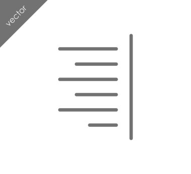 Yazı tipi simgesi Hizala