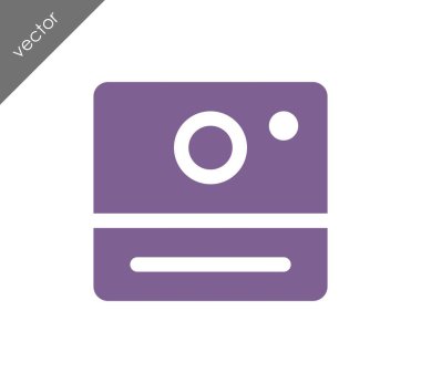 Kamera simgesi düz işareti