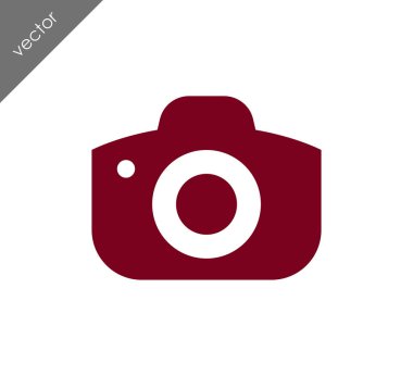 Kamera simgesi düz işareti