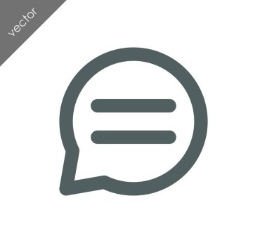 Metin balonu simgesinin