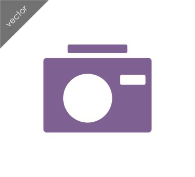 Kamera simgesi düz işareti