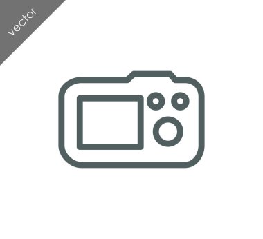 Kamera simgesi düz işareti