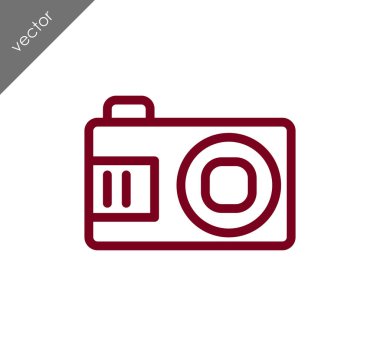 Kamera simgesi düz işareti