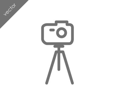 Kamera simgesi düz işareti