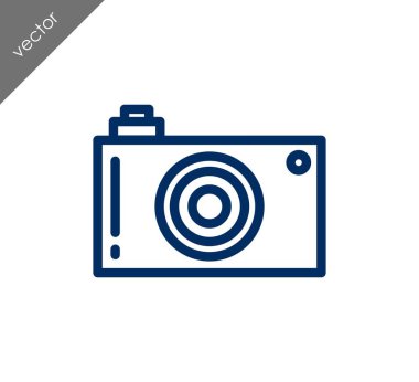 Kamera simgesi düz işareti