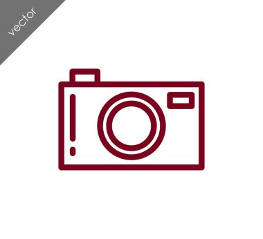 Kamera simgesi düz işareti