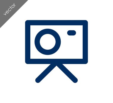 Kamera simgesi düz işareti