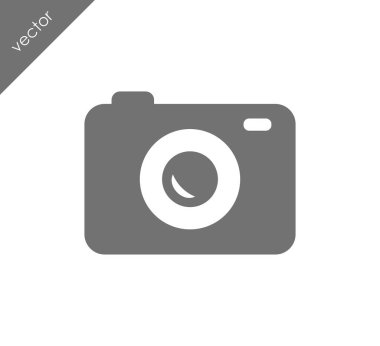 Kamera simgesi düz işareti