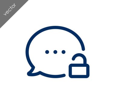 Kilitli sohbet simgesi