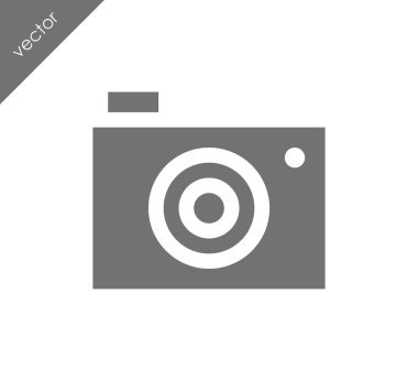 Kamera simgesi düz işareti