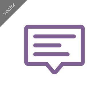 Metin balonu simgesinin