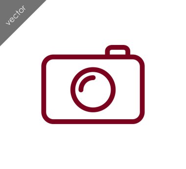 Kamera simgesi düz işareti