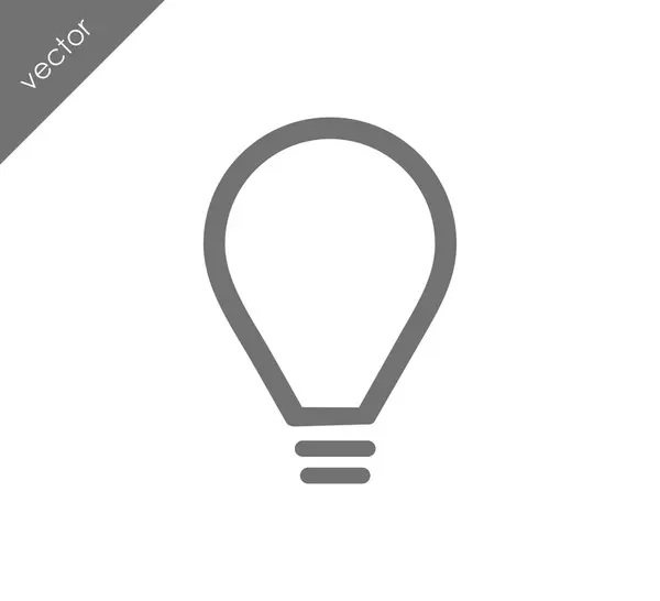 Ploché ikony žárovka — Stockový vektor