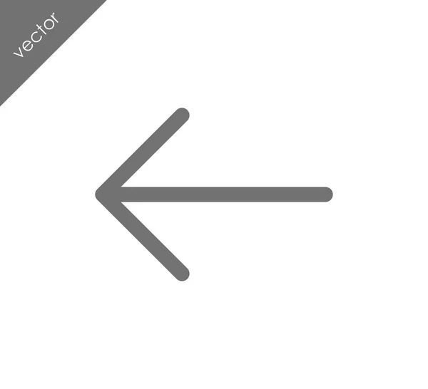 Vänster pil-ikonen — Stock vektor
