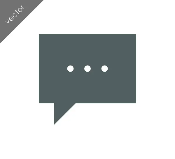 Meer te zeggen chat-pictogram — Stockvector