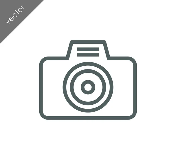 Icône de caméra signe plat — Image vectorielle