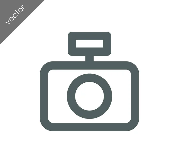 Kamera ikon lapos jele — Stock Vector